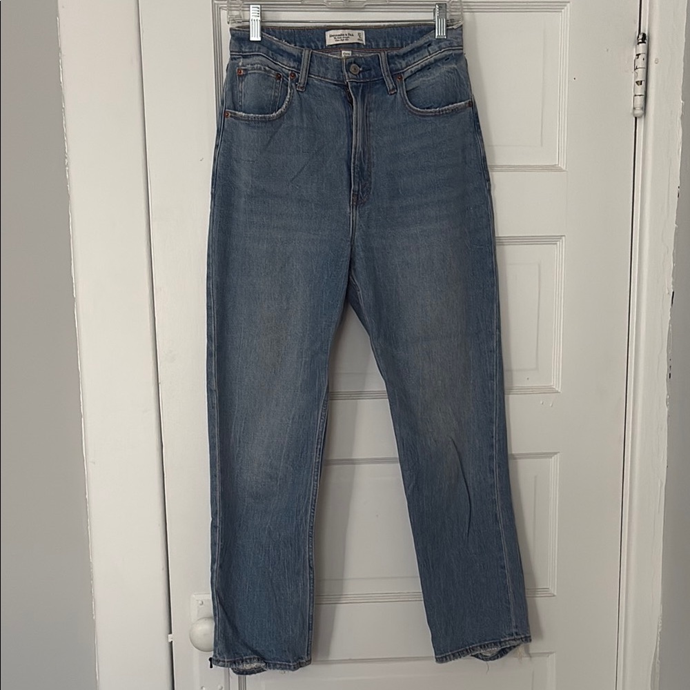 Abercrombie Ankle Straight Ultra High Rise Jeans (curve love)